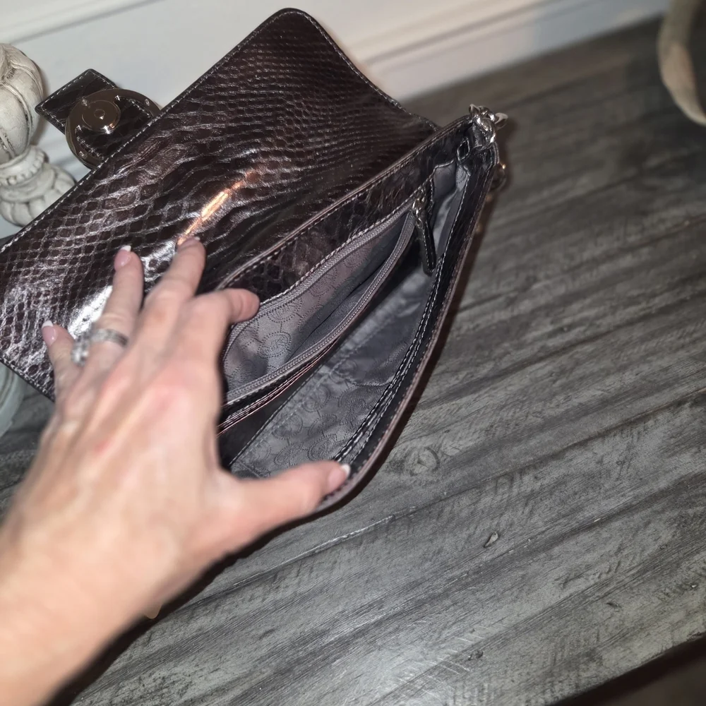 Michael Kors Gunmetal Metallic Designer Shoulder Bag. NWOT.